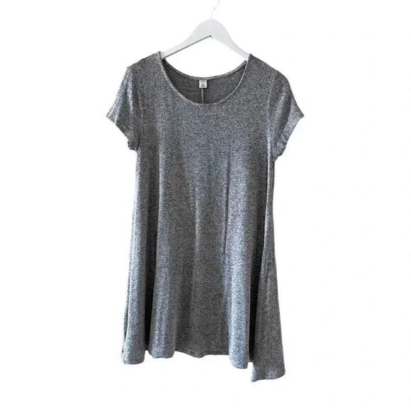 Old Navy Dresses & Skirts - Old Navy Heather Gray Viscose Blend Swing Mini Dress Lightweight SZ MP # 1581